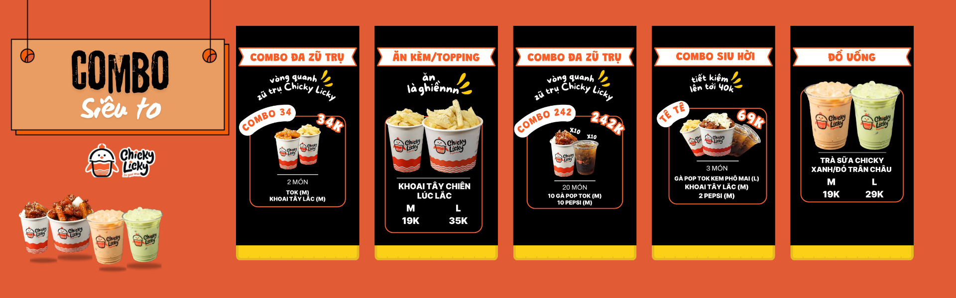 Chicky Licky Menu Gà Rán Chicky Licky